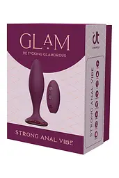 Анальна пробка Glam Strong Anal Vibe 12.8 см (фіолетовий) - мініатюра 2