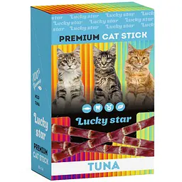 Ласощі для котів Lucky Star Паличка з філе дикого тунця 60 шт. по 5 г 