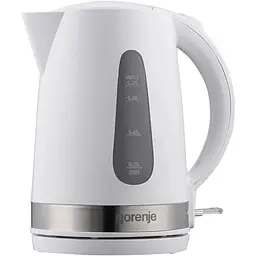 Електрочайник Gorenje 1.7 л пластик білий kuh0015314