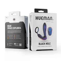 Стимулятор простати Hueman Black Hole Anal Vibrator, 14.3 см фіолетовий - мініатюра 9