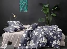 Комплект постільної білизни з компаньйоном TAG Tekstil R2243 Сімейний