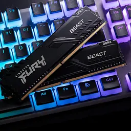 Модуль пам'яті для комп'ютера DDR4 16GB (2x8GB) 3600 MHz Fury Beast Black Kingston Fury (ex.HyperX) (KF436C17BBK2/16) - мініатюра 9