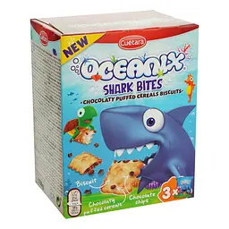Печиво бісквітне Cuetara Oceanix Shark Bites Акули 150 г - мініатюра 2