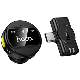 Петличний бездротовий мікрофон Hoco L21 Charm Type-C Black - мініатюра 3