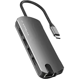 USB-хаб Monblan USB-C 8in1 Multiport P1 Series Grey [160763]
