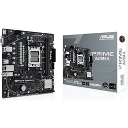 Материнська плата AM5 Asus PRIME A620M-K, A620, 2xDDR5, Int.Video (CPU), 4xSATA3, 1xM.2, 1xPCI-E 4.0 x16, 1xPCI-E 3.0 x1, Realtek 5.1, Realtek 1Gb, 4xUSB3.2/6xUSB2.0, VGA/HDMI, MicroATX