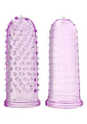 Toy Joy Sexy Finger Ticklers - Набор насадок на палец, 7х3 см (пурпурный)