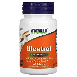 Пищеварение Ulcetrol 60 Tablets NOW vit0004849