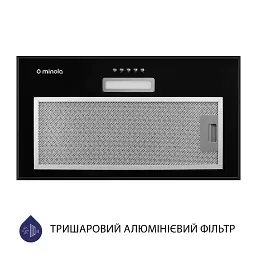 Витяжка повновбудована Minola HBI 5214 BL 700 LED - мініатюра 4