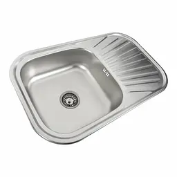 Кухонна мийка з нержавіючої сталі закруглена Platinum сатин 7848 (0,8/180 мм), R, Satin - мініатюра 12