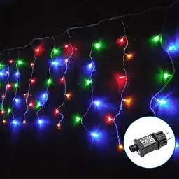 Гірлянда лід завіса різнокольорова 10 м 200LED IP44