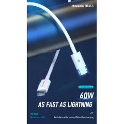 Дата кабель USB-C to USB-C 1.0m PD-B83a 60W Proda (PD-B83a-WHT) - мініатюра 2