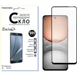 Стекло защитное Fine Line Full Glue Realme C75 Black (FL-TGFG-401)