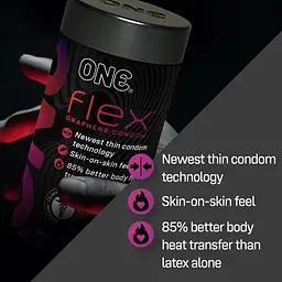 Презервативи латексні One One Flex Graphene (10 шт.) - мініатюра 6