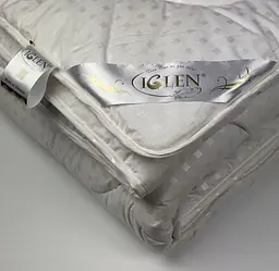 Ковдра зимова вовняна Iglen Тік євро 200х220 - мініатюра 3
