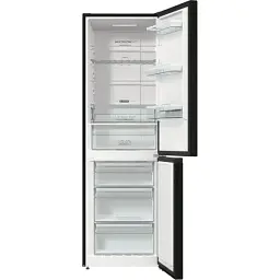Холодильник Gorenje з нижн. мороз. камерою 185х60х60 см 2 двері 204(96) л А++ NoFrost+ LED дисплей чорний - мініатюра 4