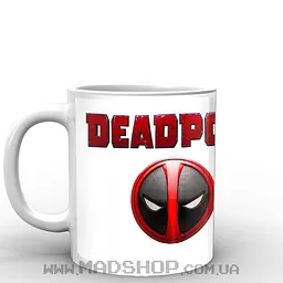 Кухоль GeekLand Deadpool на білому тлі 02.10.861 330 мл білий - мініатюра 2