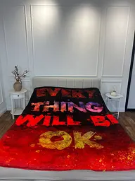 Плед 3D мотиваційний "EVERY THING WILL BE OK №2" 12827 160х200 см - мініатюра 5