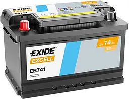 Автомобільний акумулятор EXIDE Excell 6СТ-74Ah Аз 680A (EN) EB741