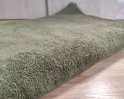 Рушник турецький махровий однотонний Zeron 70х140 Green щільність 500 г/м2 - мініатюра 3