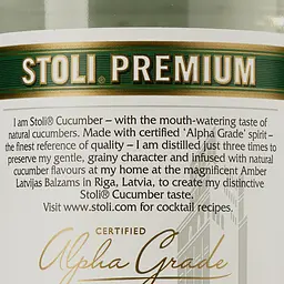 Горiлка Stoli Vodka Cucumber 37.5 % 0.7 л - мініатюра 3