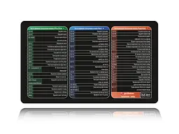 Великий килимок для мишки WorkPlaceShop Поєднання клавіш для Word, Excel та Power Point