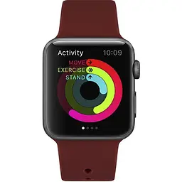 Ремінець Uwatch Silicone Strap for Apple Watch 38/40 mm Wine Red - мініатюра 3