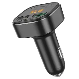 АЗП з FM-мод BOROFONE BC43 Flash Black 6974443387223 - мініатюра 3