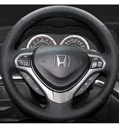 Чохол Обплетення Керма для Honda Accord 2008-2012 Шкіра (Модельна Викрійка) №19