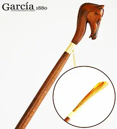Лопатка для взуття Garcia Shoe Horn, деревина бука, рукоять у вигляді голови коня код 4021