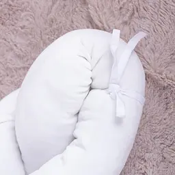 Коса захисна в ліжечко MirSon Kids Time 28-0001 White Velvet велюрова біла - мініатюра 5