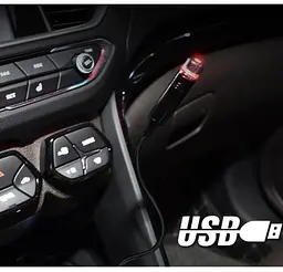 USB-проектор зоряного неба для автомобіля LED-світильник гнучкий портативний лампочки червоного кольору - мініатюра 3