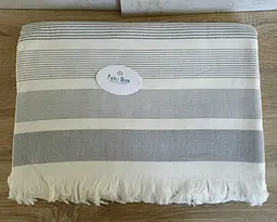 Простирадло махрове Parisa Home Pike 150х200 щільність 400 г/м2 крем - мініатюра 3