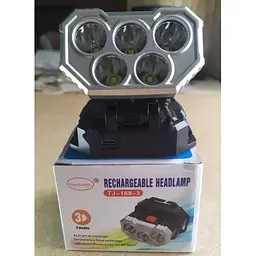 Налобний ліхтар Yajia TJ-168-5 LED акумуляторний універсальний - мініатюра 6