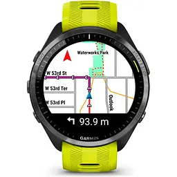 Смарт-годинник Garmin Forerunner 965 Titanium Bezel with Black Case and and Yellow/Black Silicone Band (010-02809-02/12) [89361] - мініатюра 3