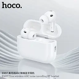 Бездротові навушники HOCO EW97 True wireless ANC noise reduction BT headset White (6942007673976) - мініатюра 9