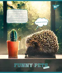 Набір зошитів Yes Funny pets А5 в лінійку 48 аркушів 10 шт. (767126) - мініатюра 5