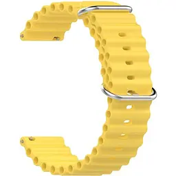 Універсальний ремінець для смарт-годинників Ocean Band 22mm Yellow [84726]