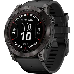 Смарт-годинник Garmin Fenix 7X Pro Sapphire Solar Edition Carbon Gray DLC Titanium with Black Band [010-02778-10] [86520]