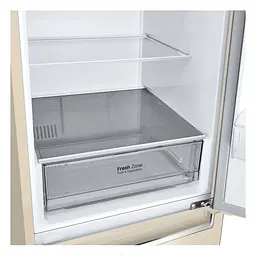 Холодильник LG 203x60х68 холодильне відділення 277 л морозильне відділення 107 л 2 двері А+ NF бежевий (GC-B509SECL) - мініатюра 6