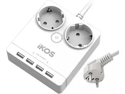 Мережевий фільтр Ikos F24S-U White (0005-CEF) - мініатюра 2