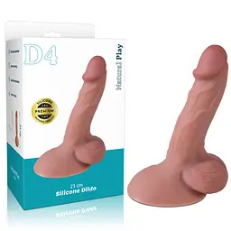 Фалоімітатор Erospace Natural Play D4 21 см тілесний - мініатюра 10