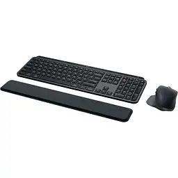 Комплект клавіатура + миша Logitech MX Keys S Plus Palmrest Wireless UA Graphite [920-011614] [94354] - мініатюра 3