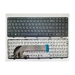 Клавіатура ноутбука HP ProBook 450/470 G0, 450/455/470 G1, 450/455/470 G2 чорна з чорною (A46095)