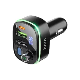 FM модулятор HOCO E62, Black, Box - мініатюра 4