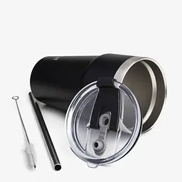 Пляшка-стакан для води Smart Shake Bohtal Insulated Travel Mug 600 мл чорний - мініатюра 2