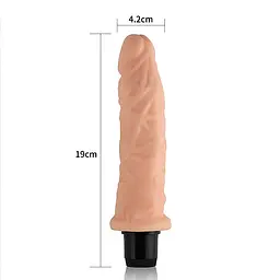 Реалістичний вібратор Xtreme Feel Vibrator Flesh 7.5" - мініатюра 5