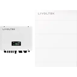 Гібридний сонячний інвертор Livoltek HP3-15KD1 + АКБ 4 x Livoltek BHF-S20 20500Wh [112636]