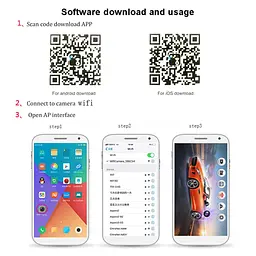 Камера заднього виду WiFi Mini HD, бездротова, для авто, з розміткою, кут огляду 150°, нічний режим, захист IP67 - мініатюра 9