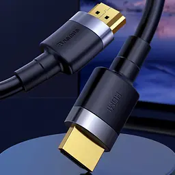 Дата кабель Baseus Cafule 4KHDMI Male To 4KHDMI Male (1m) (CADKLF-E) Чорний - мініатюра 5